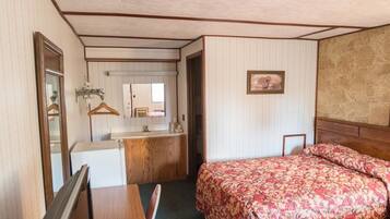 Een strijkplank/strijkijzer, gratis wifi