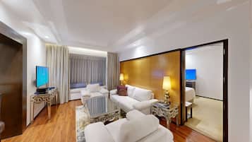 Egyptian cotton sheets, premium bedding, memory-foam beds, minibar