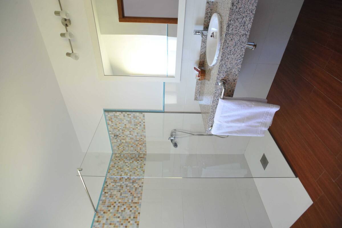 double room | bathroom | hair dryer, towels