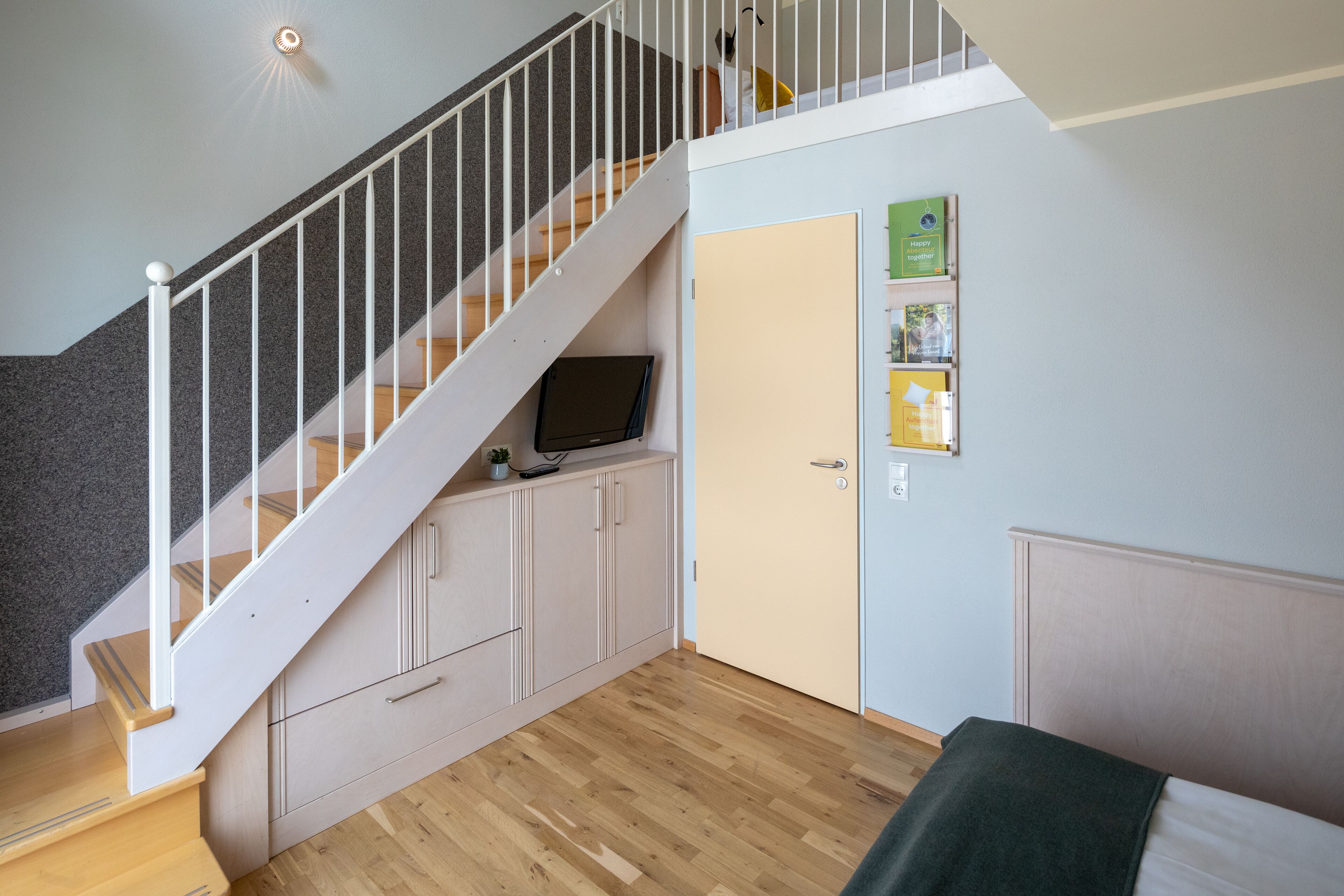 comfort quadruple room | hypo-allergenic bedding, in-room safe, desk, blackout curtains