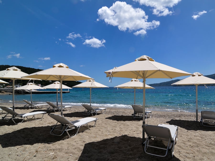 Private beach, snorkelling, waterskiing, fishing