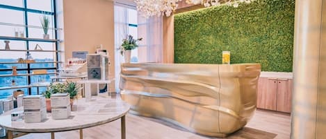 Sauna, steam room, mud baths, aromatherapy, hot stone massages