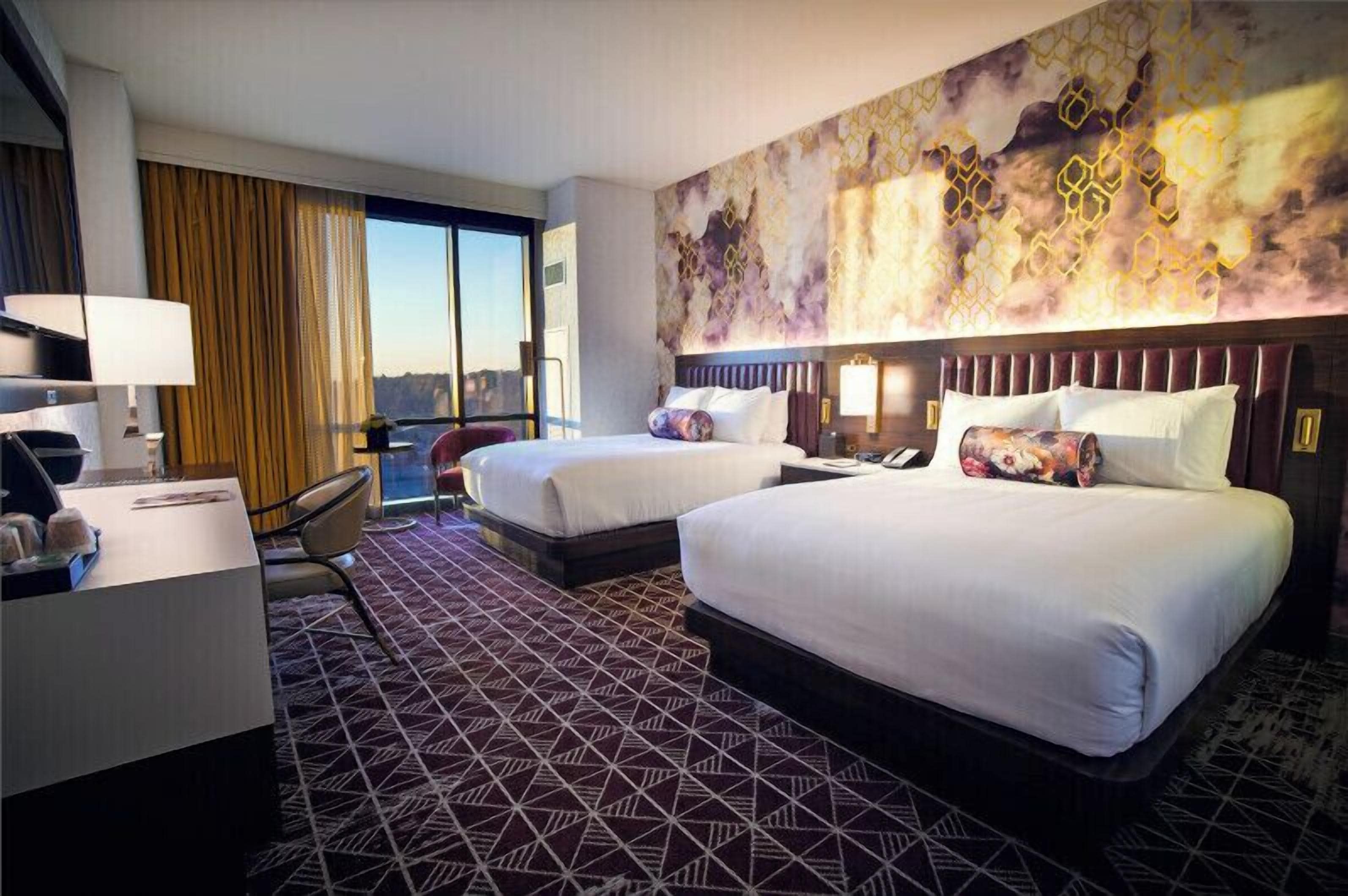 Senge med topmadrasser, skrivebord, strygejern/strygebræt, gratis Wi-Fi