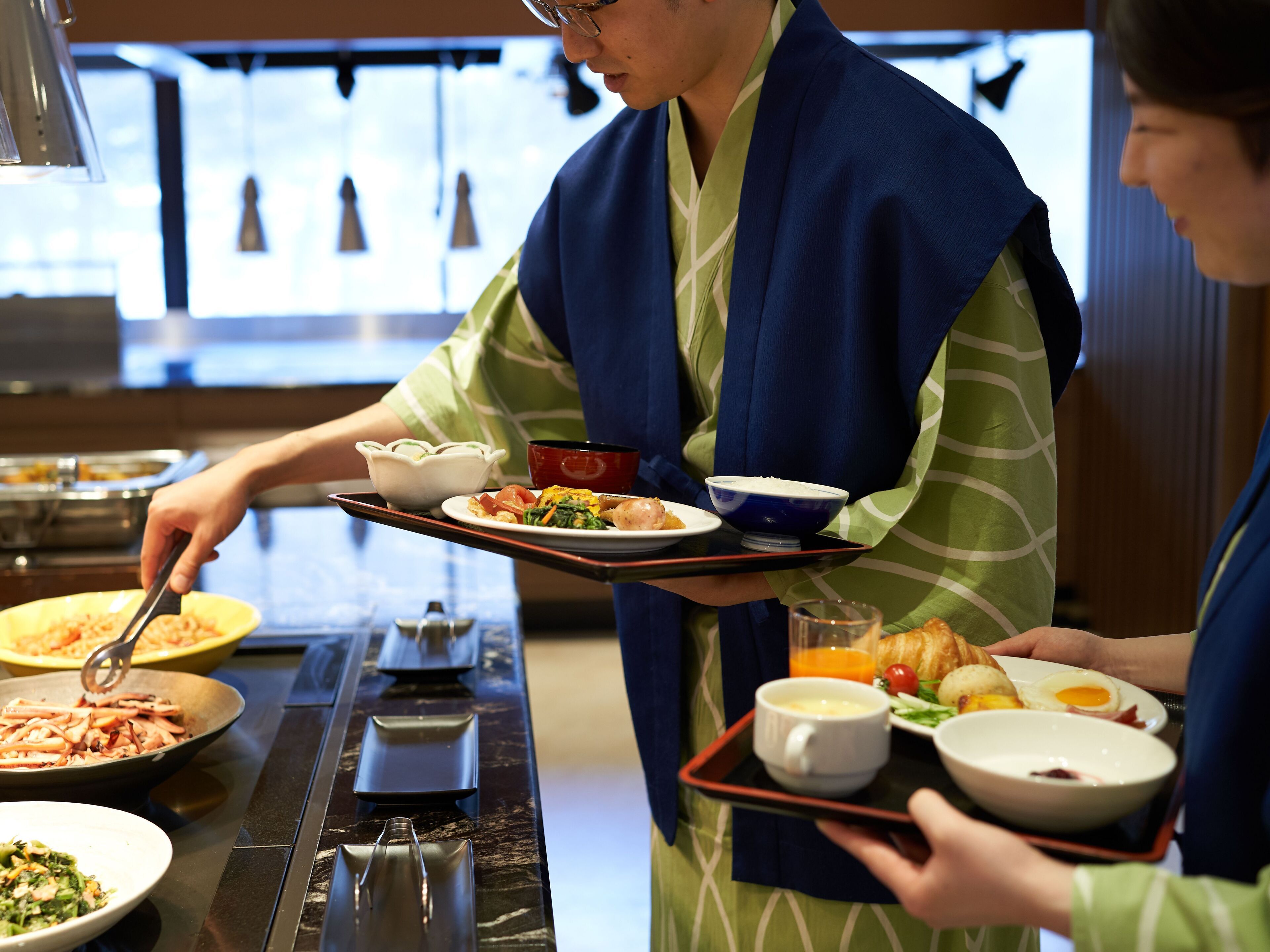 吃到飽自助式早餐