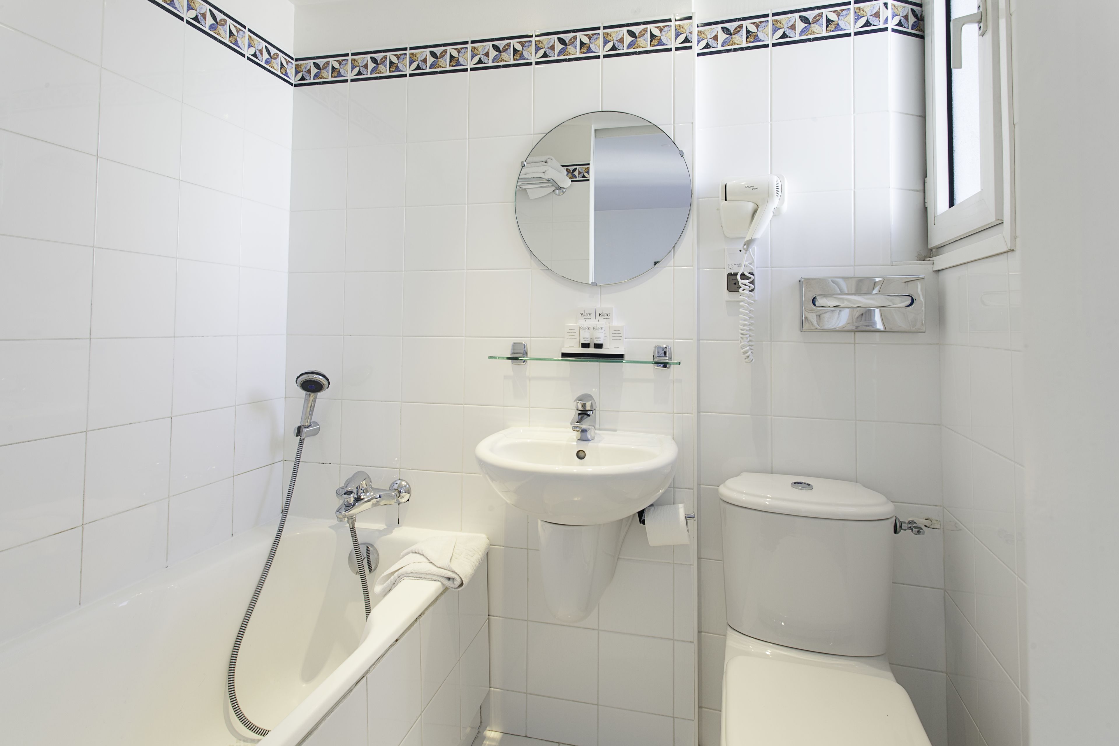 hair dryer, bathrobes, towels