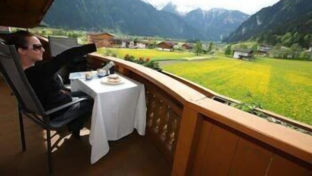Uitzicht vanaf balkon