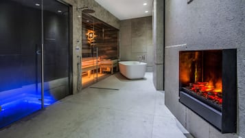 Sauna, steam room, body treatments, mud baths, hydrotherapy
