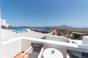 Standard Double Room, Sea View | Terrace/patio - Sigal Villa (Santorini)