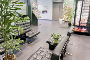 Sitteområde i lobbyen