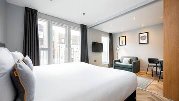 Standard Apartment, 1 Bedroom (Open Plan) | Blackout curtains, iron/ironing board, free WiFi, bed sheets