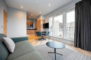 Standard Apartment, 2 Bedrooms (sleeps 6) | Blackout drapes, iron/ironing board, free WiFi, bed sheets