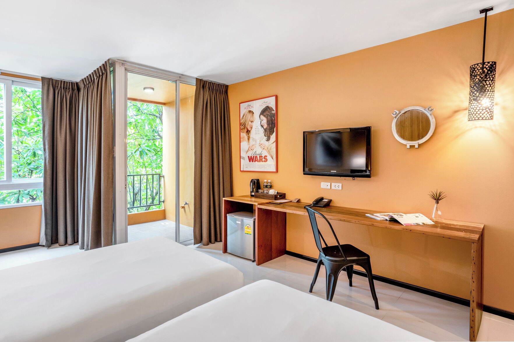 Pillow-top beds, in-room safe, desk, blackout curtains