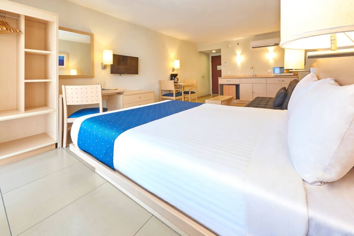 suite, 1 queen bed with sofa bed | desk, iron/ironing board, free wifi