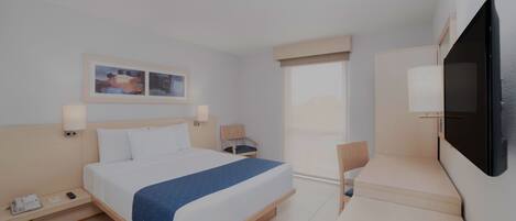 Habitació, 1 llit de matrimoni | Escriptori, planxa i posts de planxar i wifi gratuïta