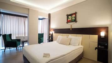 Premium bedding, minibar, in-room safe, desk