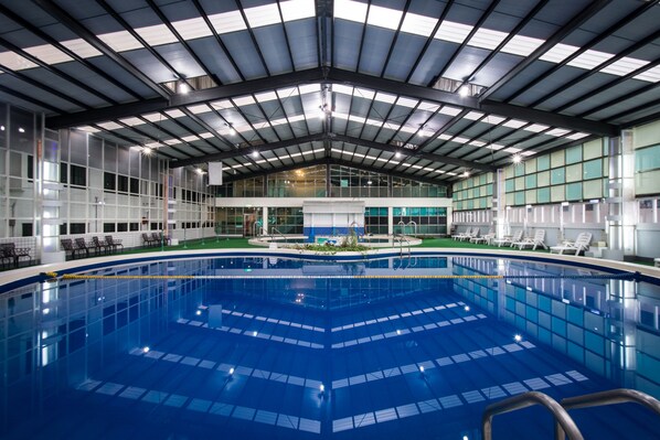 Indoor pool, outdoor pool