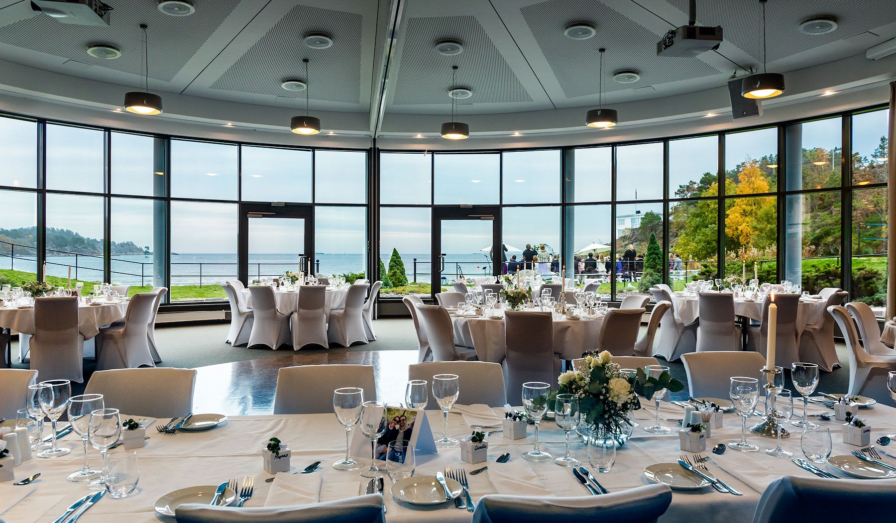 outdoor wedding area