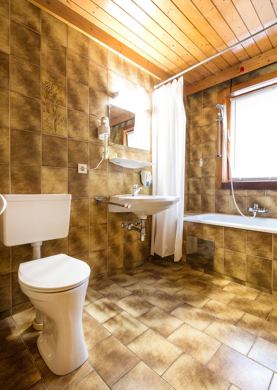 double room | bathroom | hair dryer, towels