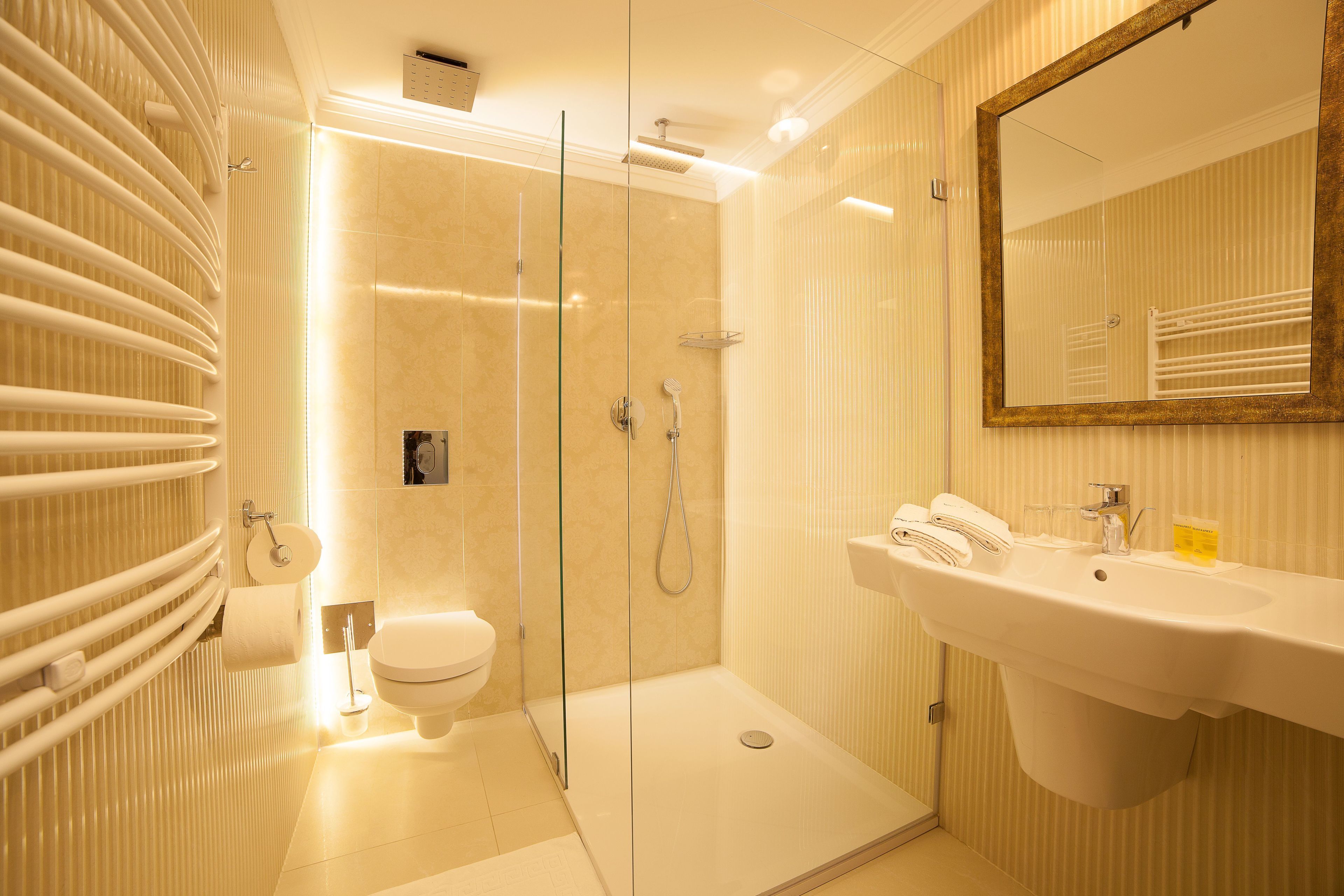 economy double or twin room | bathroom shower