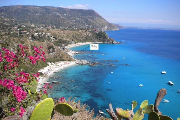 Wit zand, een gratis shuttleservice van/naar het strand, ligstoelen