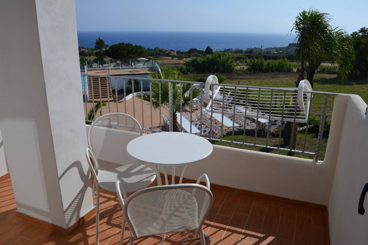 Panoramic Double Room, 1 Queen Bed, Sea View, Oceanfront | View from room