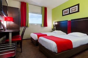 Minibar, in-room safe, desk, blackout drapes