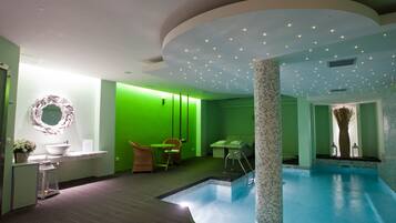 Behandlingsrum til par, sauna, boblebad, dampbad, tyrkisk bad/hammam