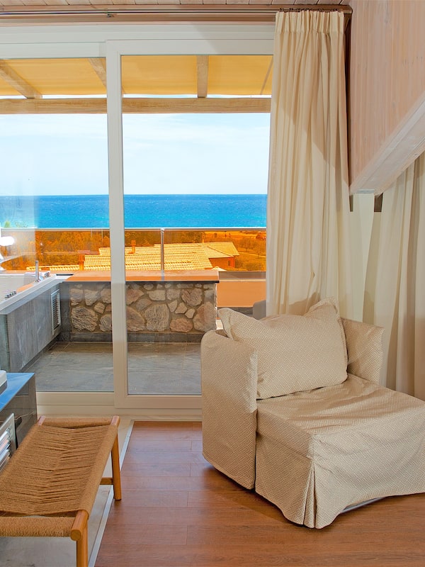 Suite Executive, idromassaggio (Mediterranean) | Soggiorno | TV LCD 32 pollici con canali satellitari, TV