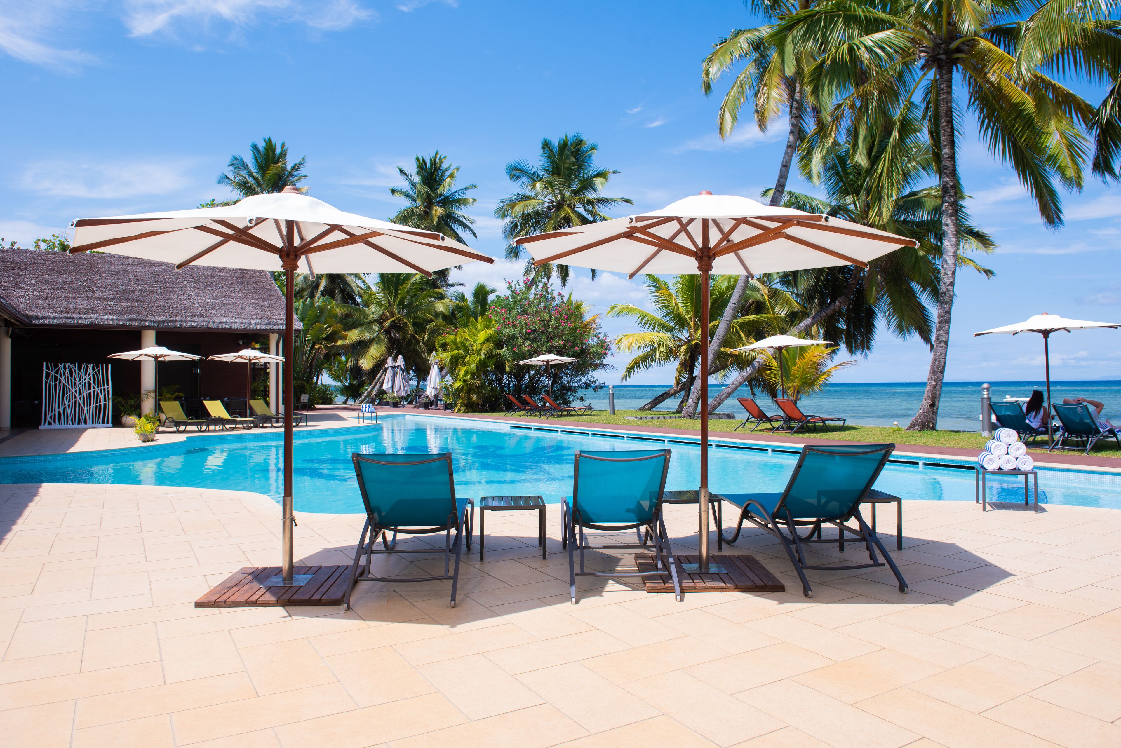 2 Außenpools, Liegestühle