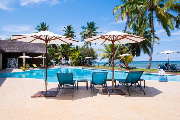 2 Außenpools, Liegestühle