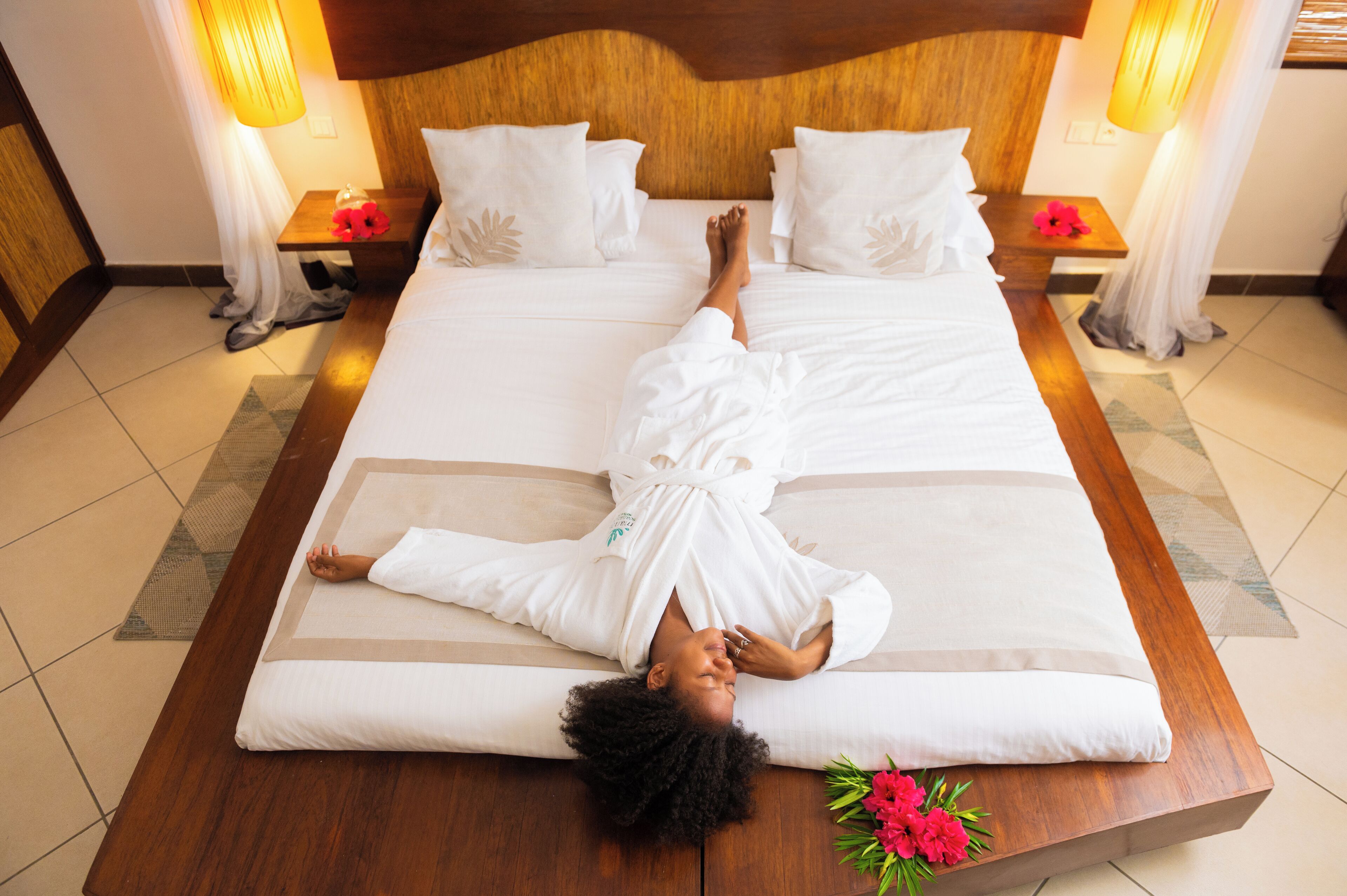 Frigobar, cofres nos quartos, individualmente decorados