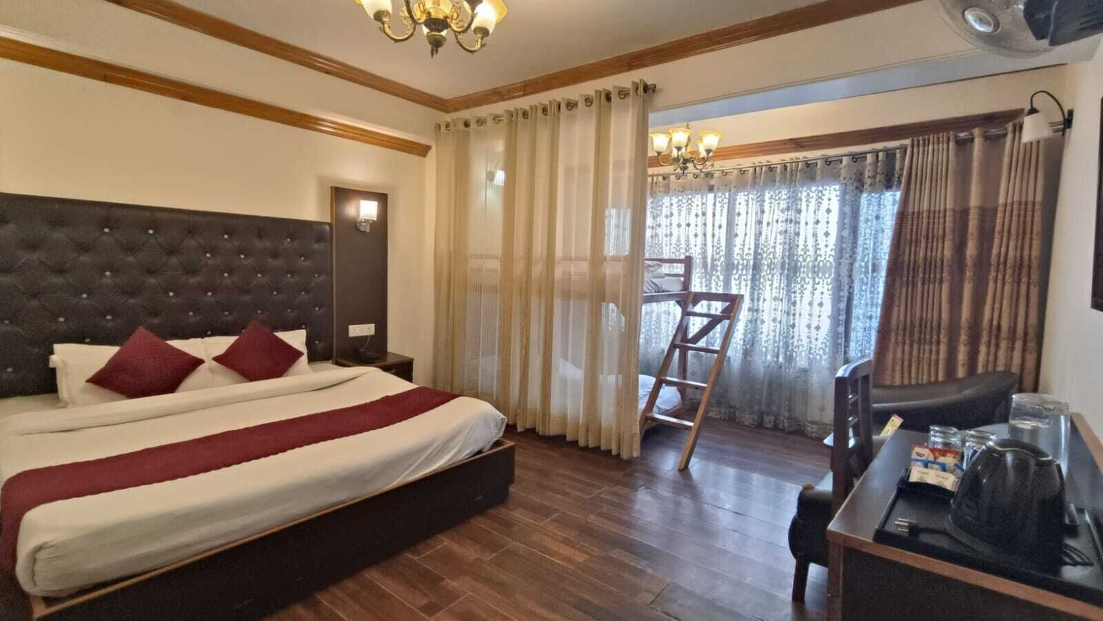 Desk, blackout drapes, WiFi (free), bed sheets