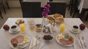Daily buffet breakfast (EUR 6 per person)