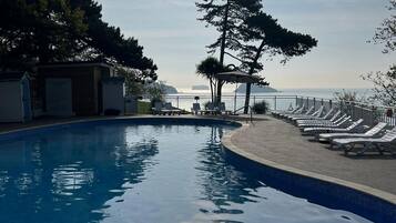 Indoor pool, seasonal outdoor pool