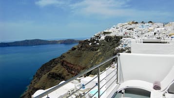 Honeymoon Suite, Jetted Tub, Sea View (Aegeo) | Balcony view