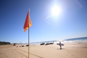 Vlak bij het strand, duiken