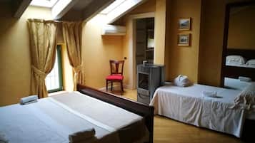 1 bedroom, Egyptian cotton sheets, premium bedding, down duvets