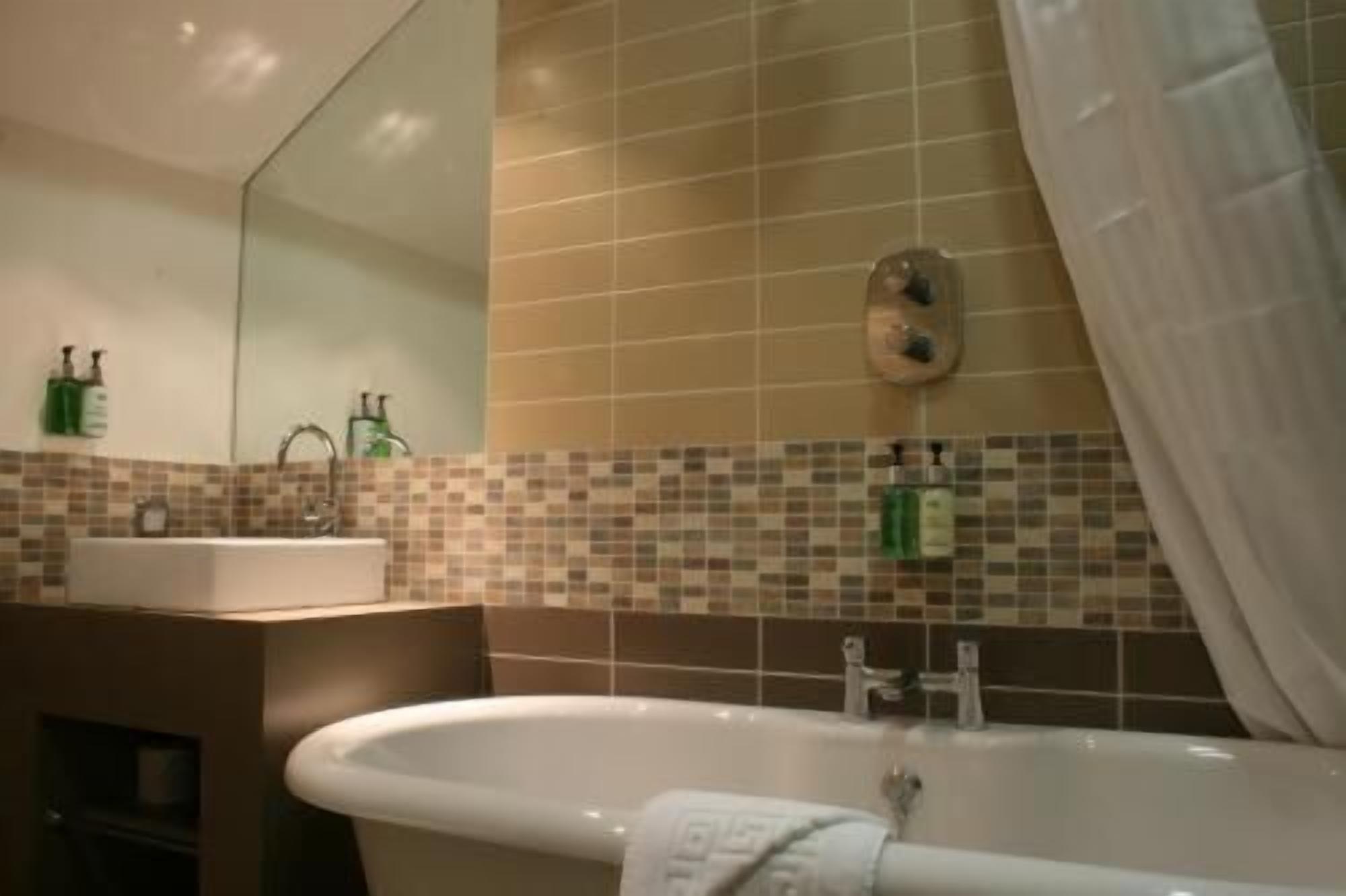 free toiletries, hair dryer, towels