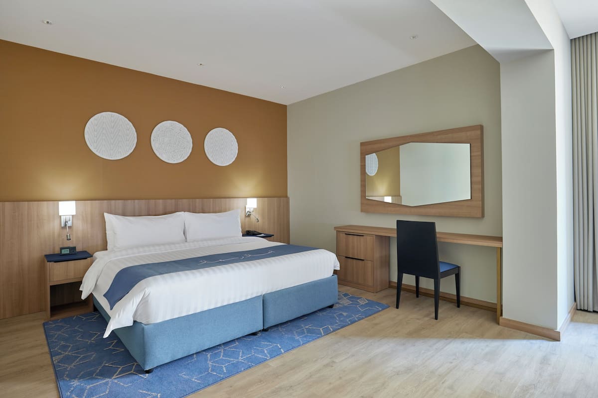 1 chambre, draps en coton égyptien, literie de qualité, coffre-fort