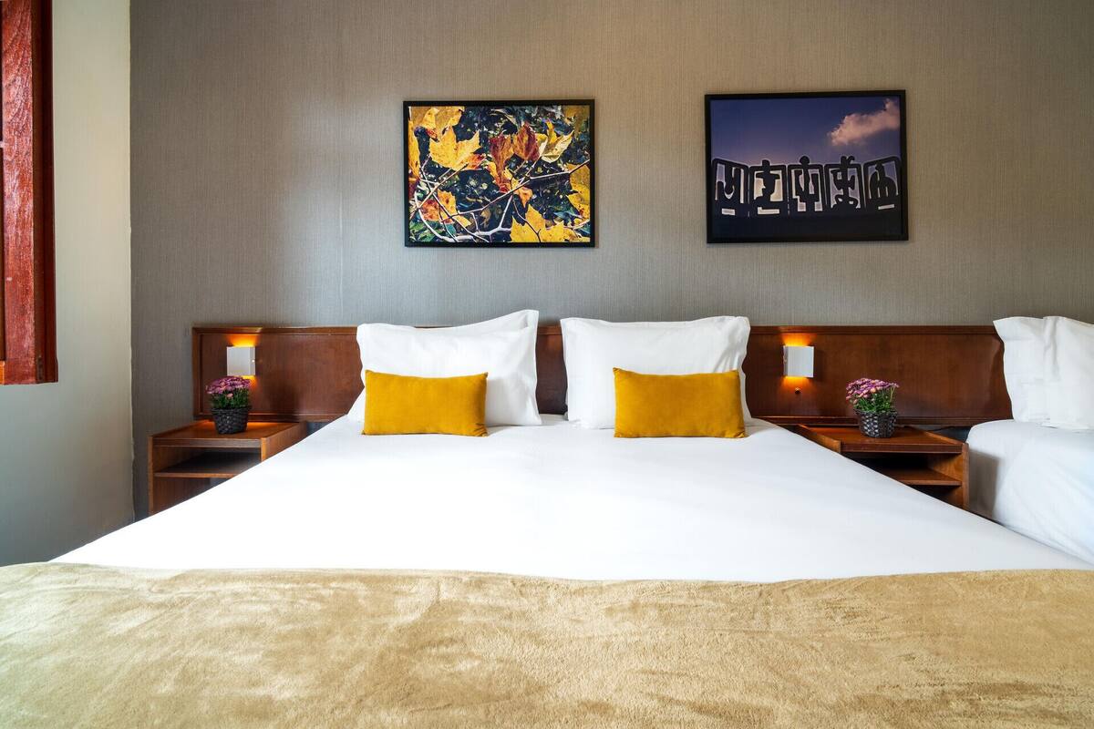 1 slaapkamer, luxe beddengoed, een minibar, een kluis op de kamer