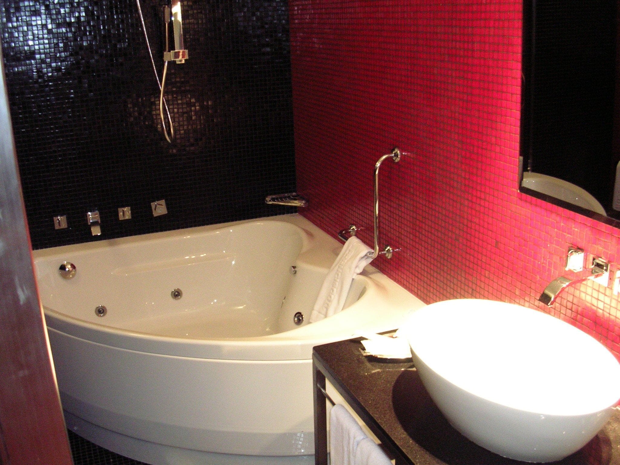 suite | bathroom | hair dryer, towels