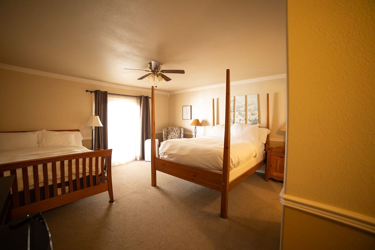 Blackout curtains, iron/ironing board (on request), free WiFi