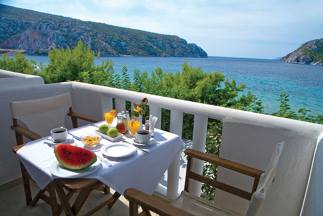 Quarto triplo, vista para o mar | Vista do quarto