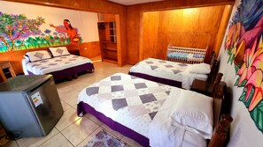 Standard Quadruple Room, 1 Bedroom, Partial Ocean View | 1 bedroom, premium bedding, down comforters, Select Comfort beds