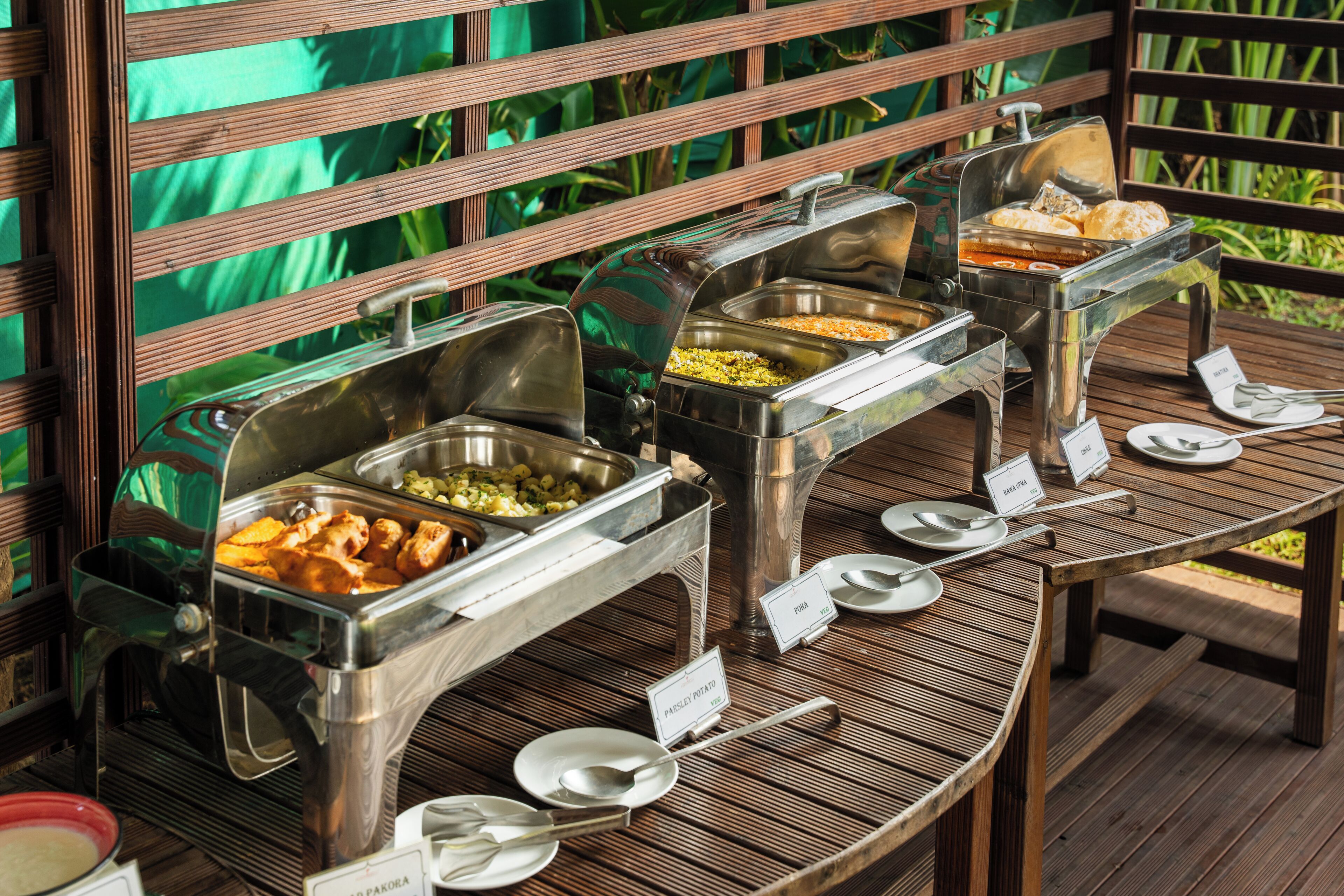 daily buffet breakfast (inr 885 per person)