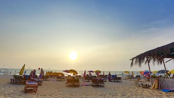 On the beach, beach bar