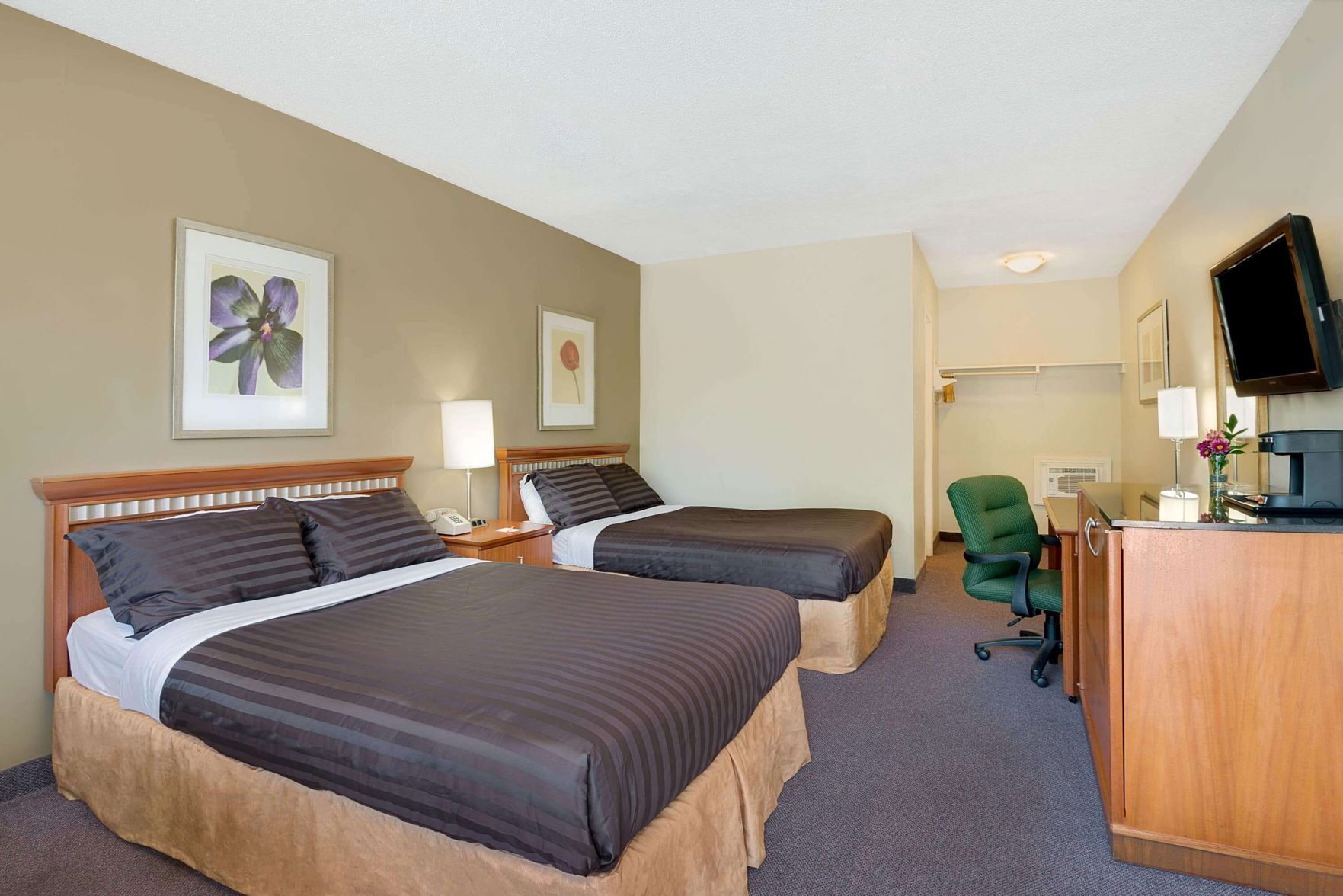 Blackout curtains, iron/ironing board, rollaway beds, free WiFi