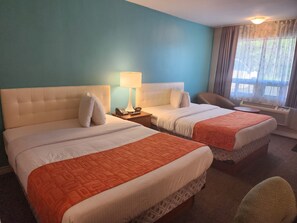 Room, 2 Queen Beds, Non Smoking | Blackout drapes, iron/ironing board, rollaway beds, free WiFi