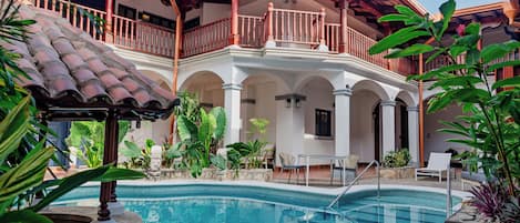 2 outdoor pools, open 7:00 AM to 9:00 PM, pool umbrellas, sun loungers
