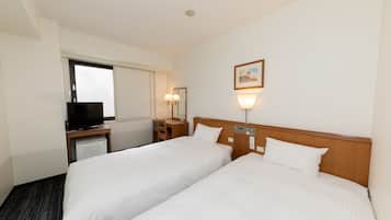 Desk, free WiFi, bed sheets